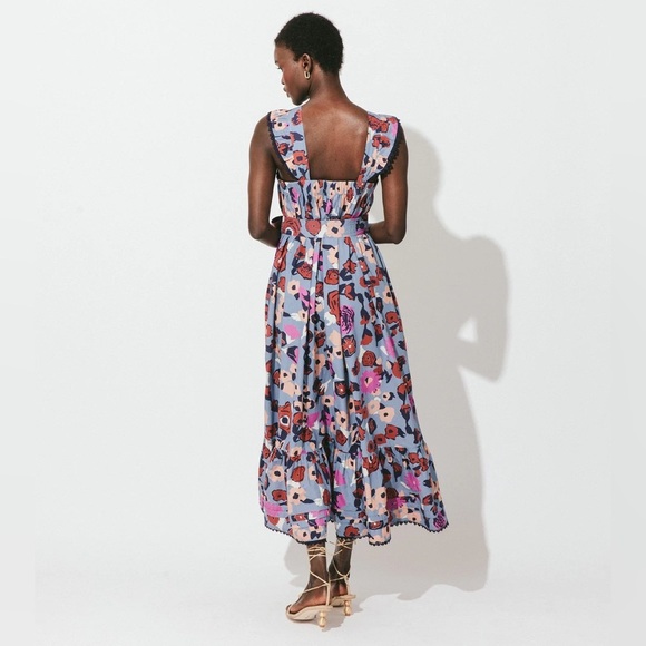 CLEOBELLA hedy midi dress in‎ Waterlily purple multi Sz Large NWT - Picture 6 of 16